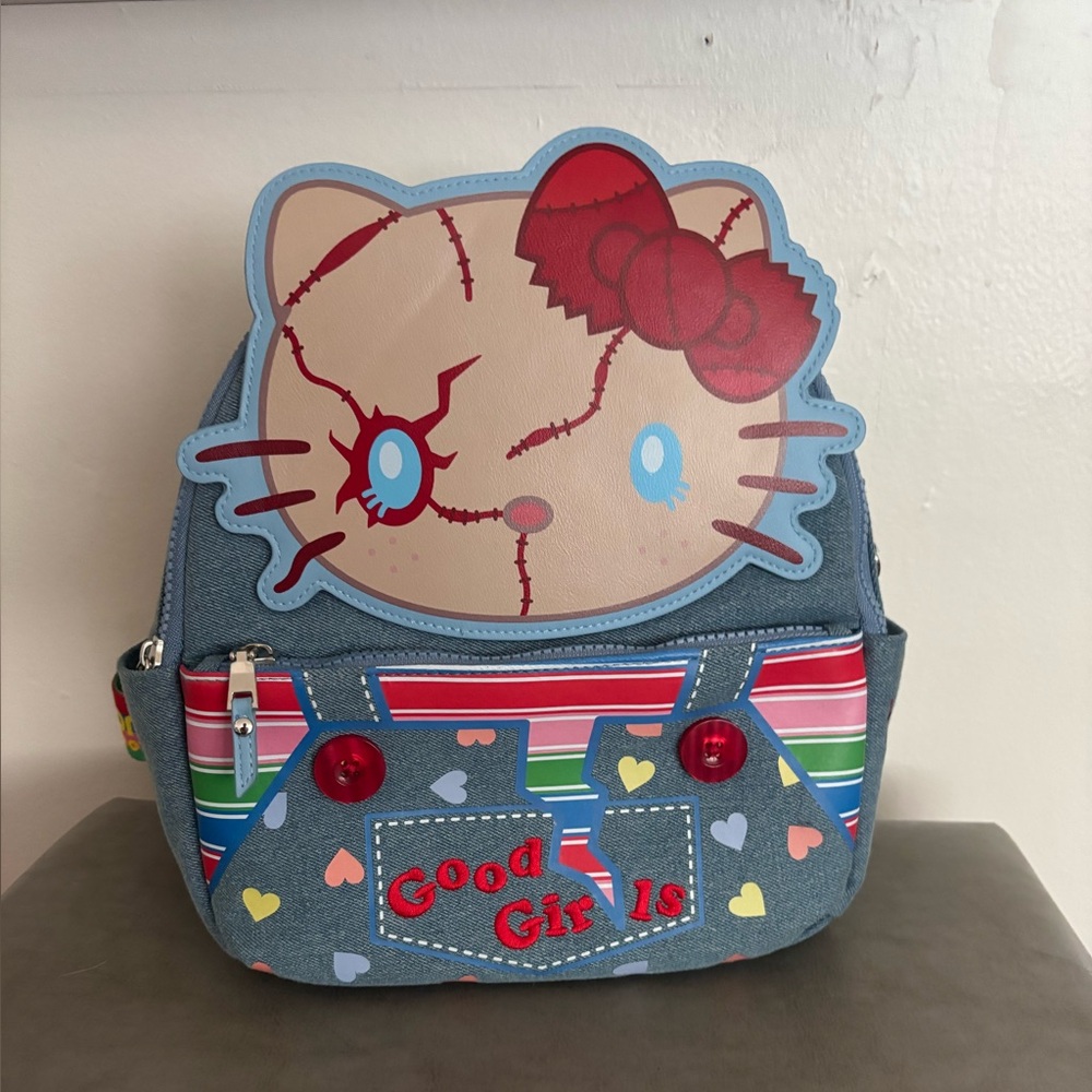 Sanrio Blue and Red Hello Kitty Backpack